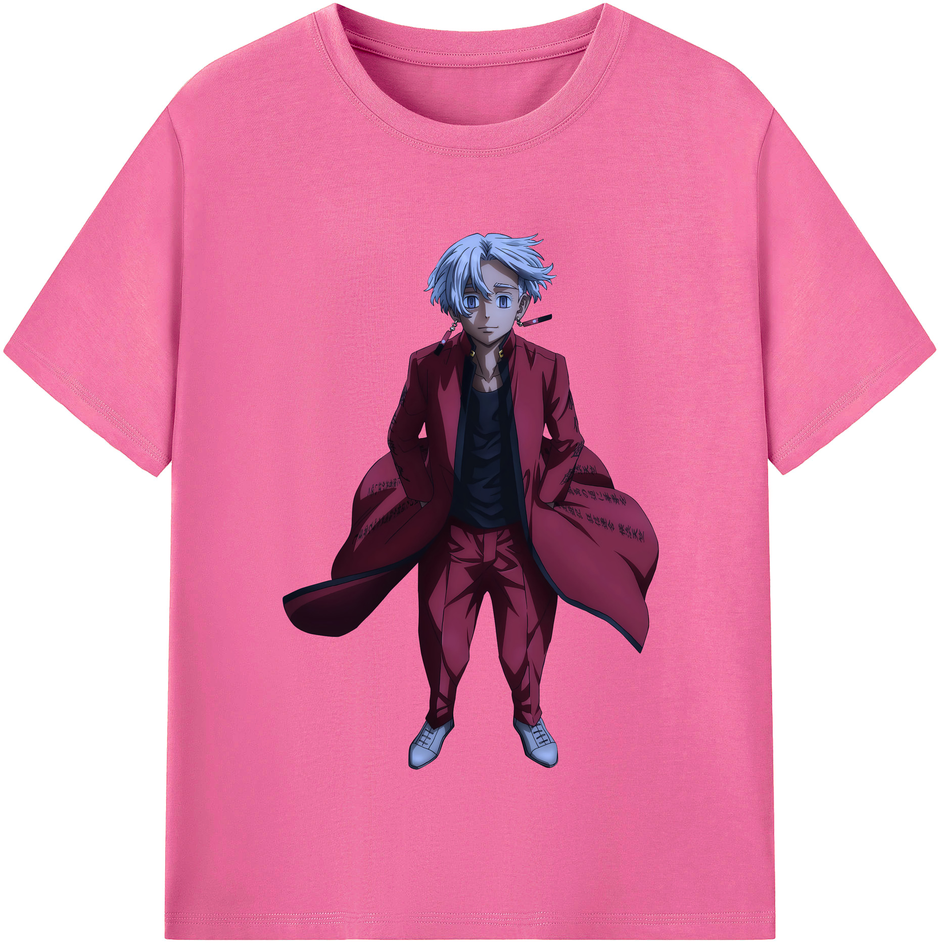 （画像用） 東京リベンジャーズ Tokyo Revengers レディースカジュアルプリントTシャツ（綿100％）